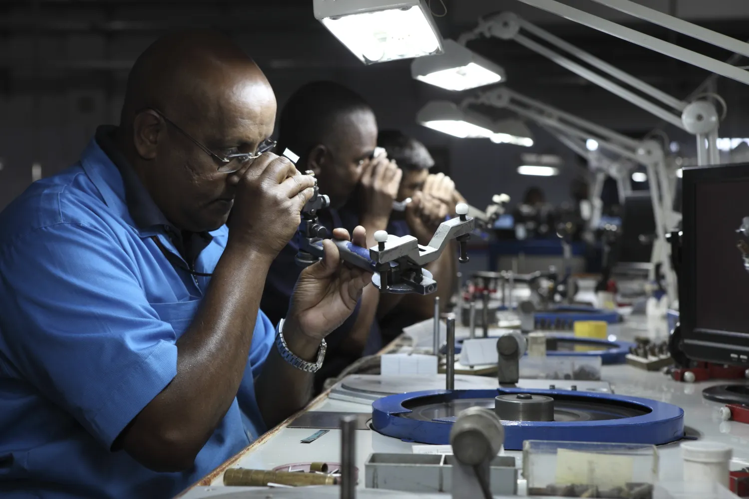 Tiffany’s diamond workshop in Mauritius.