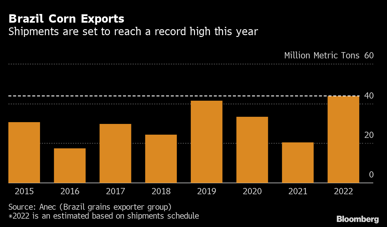 Record Corn Crop in Brazil Vital to Keeping Food Prices in Check - Bloomberg