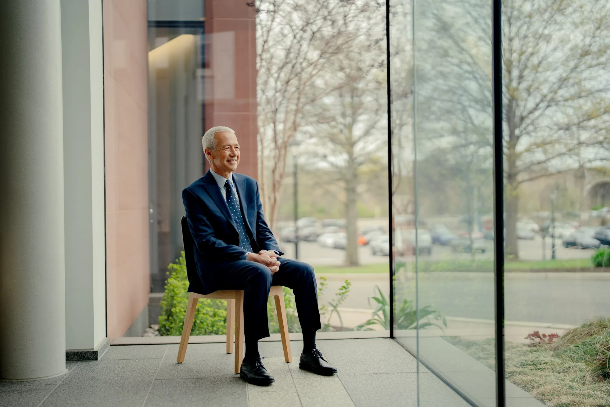 Joaquin Duato at Johnson & Johnson headquarters in New Jersey.