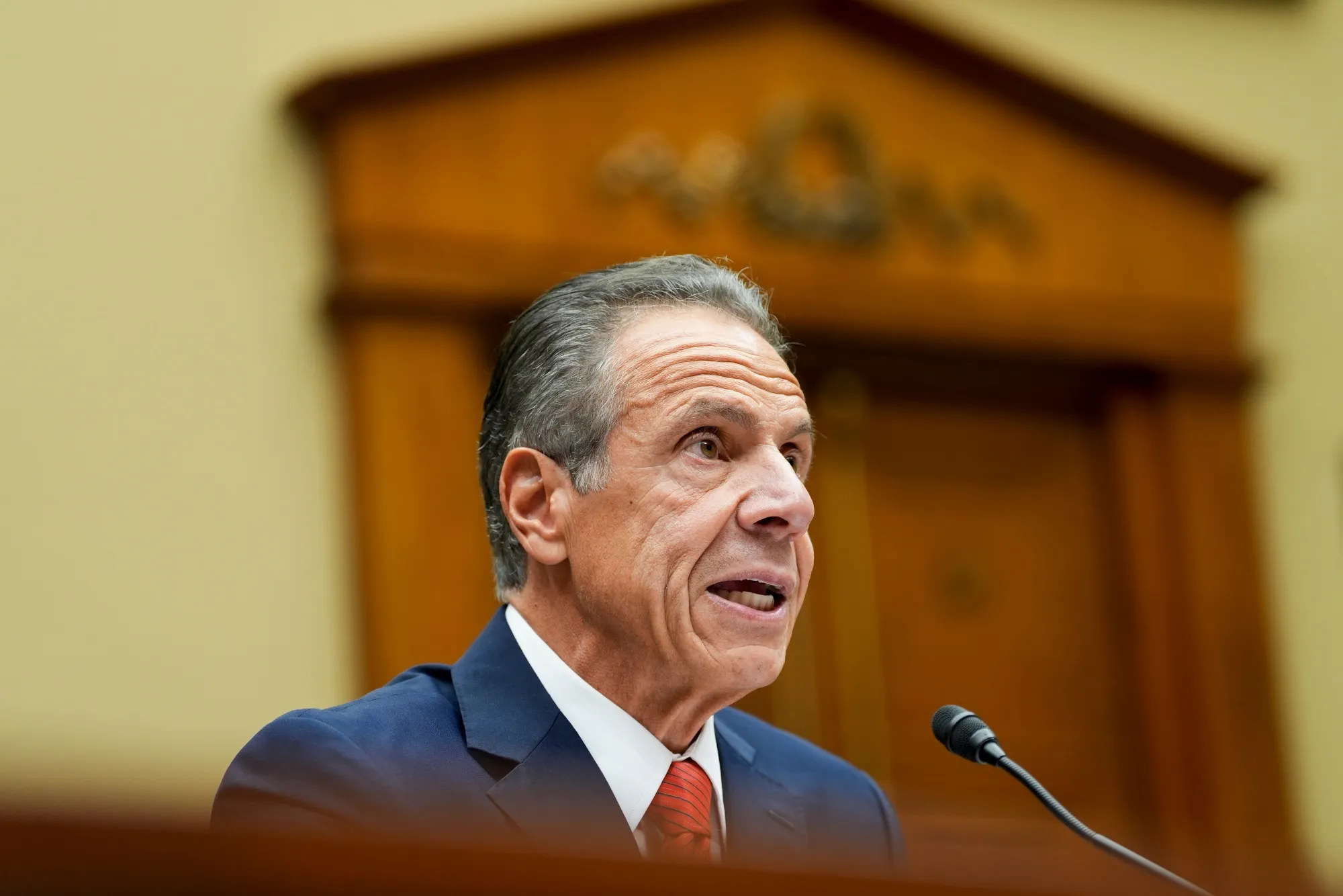 Andrew Cuomo during a Select Subcommittee on the Coronavirus Pandemic hearing in Washington, DC, on Sept. 10, 2024.