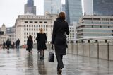 Business Commuters as UK Labor Market Shows Signs of Easing