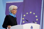 Christine Lagarde, president of the European Central Bank (ECB), speaks to the media during a news conference in Frankfurt, Germany, on Thursday, Oct. 28, 2021. 