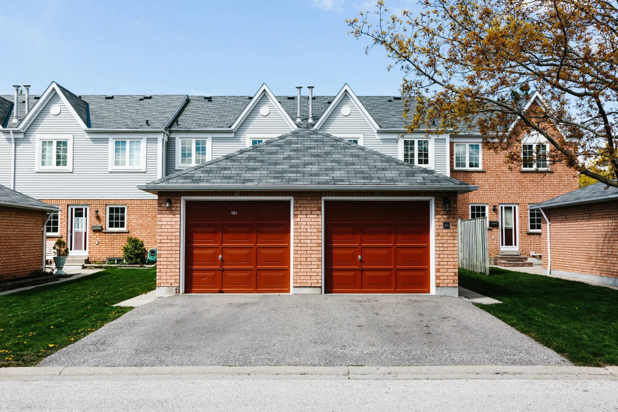 Homes stand in Whitby, Ontario, Canada.