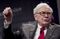 Warren Buffett, chairman of Berkshire Hathaway Inc., speaks during an interview at the Economic Club of Washington dinner event in Washington, D.C., U.S., on Tuesday, June 5, 2012. Buffett said he doesn't expect another U.S. recession unless Europe's crisis spreads. Photographer: Andrew Harrer/Bloomberg *** Local Caption *** Warren Buffett