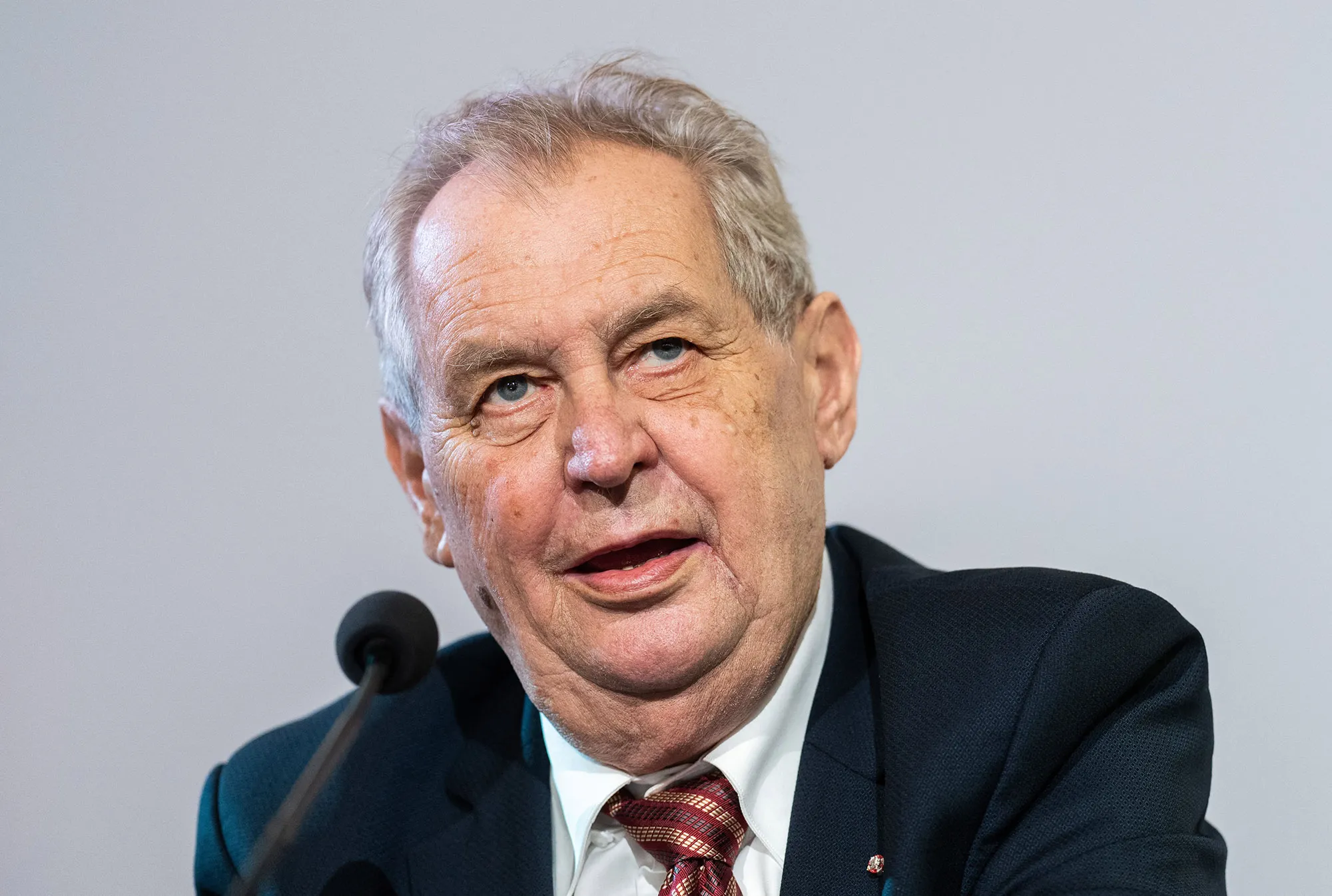 Milos Zeman in Vienna on June 10.