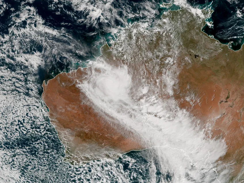 Tropical cyclone Ilsa on April 14.