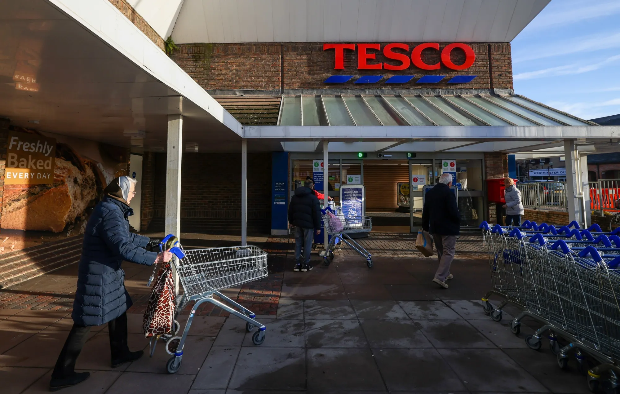 A Tesco supermarket in Chelmsford, UK.