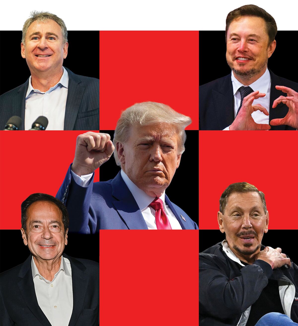 Billionares Musk, Griffin, Ellison Embrace Trump—and Chaos - Bloomberg