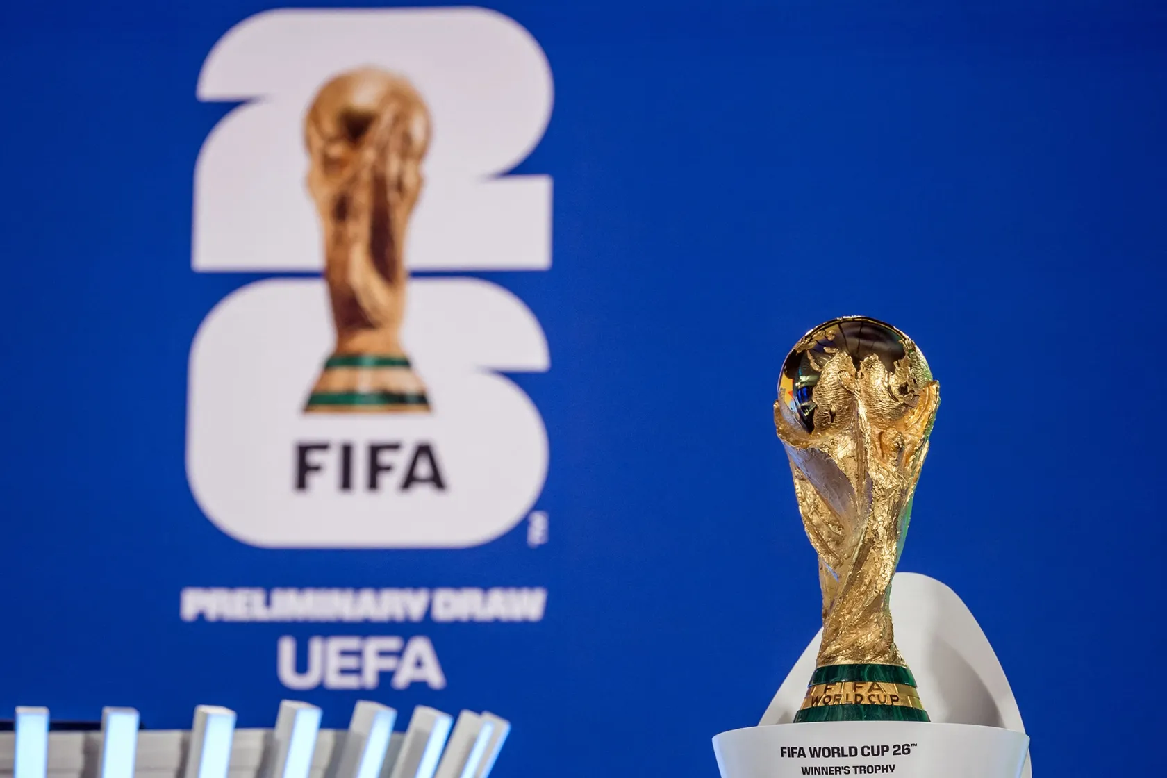 The FIFA World Cup trophy