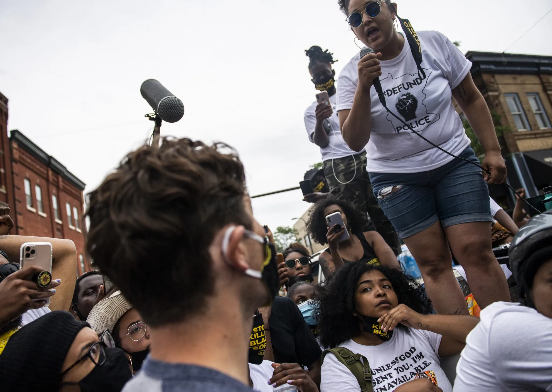 Minneapolis Mayor Jacob Frey is confronted at a demonstration about whether he will fully defund the police. When he says no, he is asked to leave the protest.&nbsp;