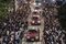 People March In Downtown Hong Kong After Demonstrator Shot