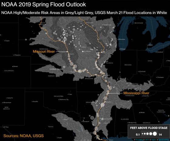 Record Flood Threat Hangs Over Most of the U.S. Through Spring