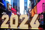 "2026" numerals in Times Square in New York City.