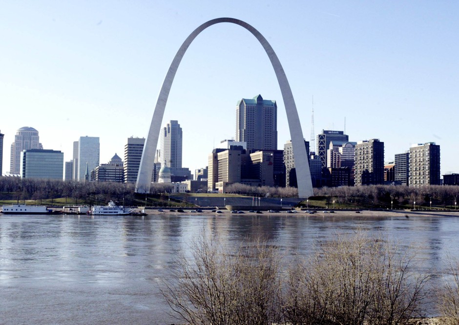 The downtown St. Louis skyline.