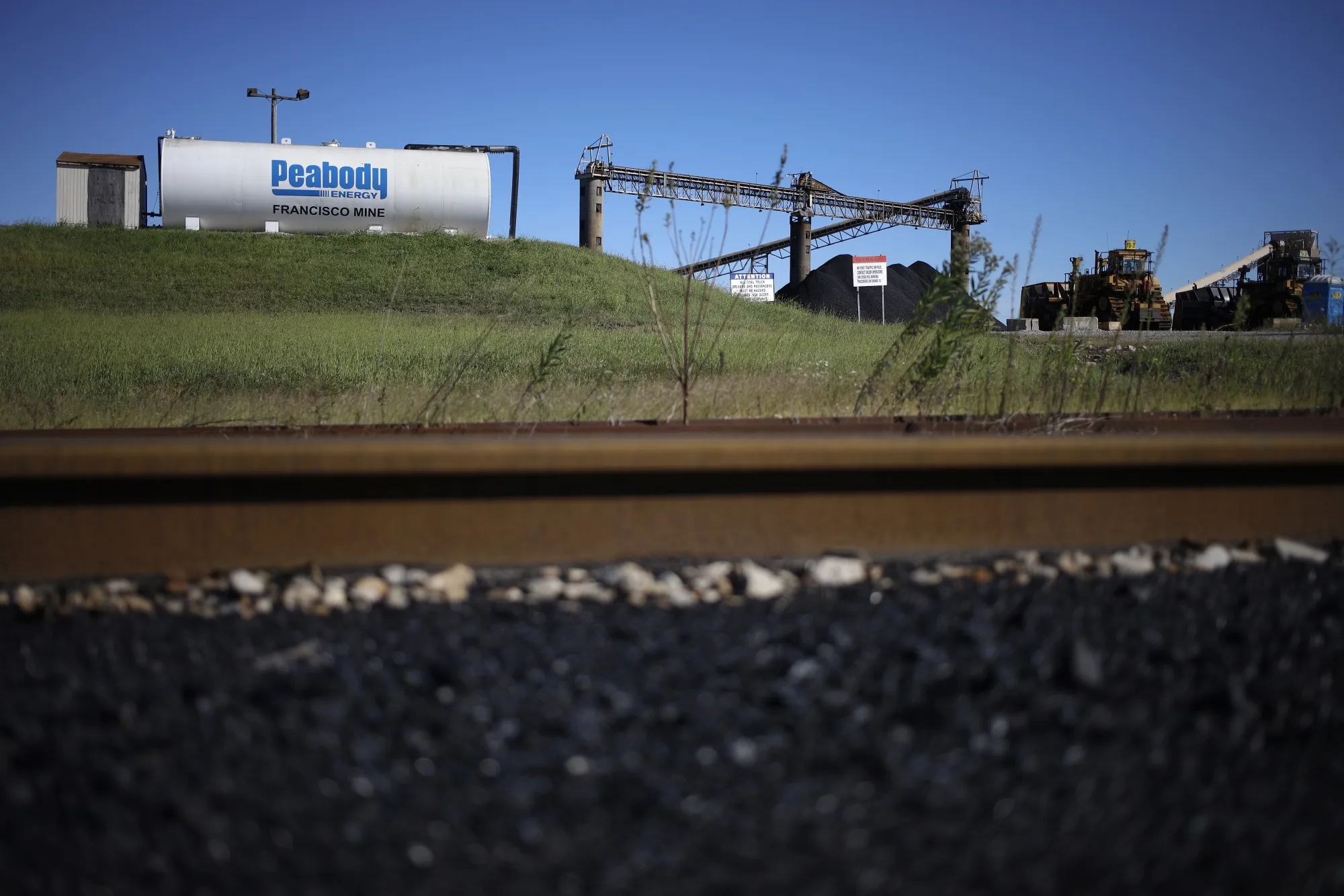 The Peabody Energy Francisco coal mine in Francisco, Indiana.