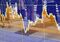 Images of Electronic Stock Boards As Nikkei and Topix Index Edge Up