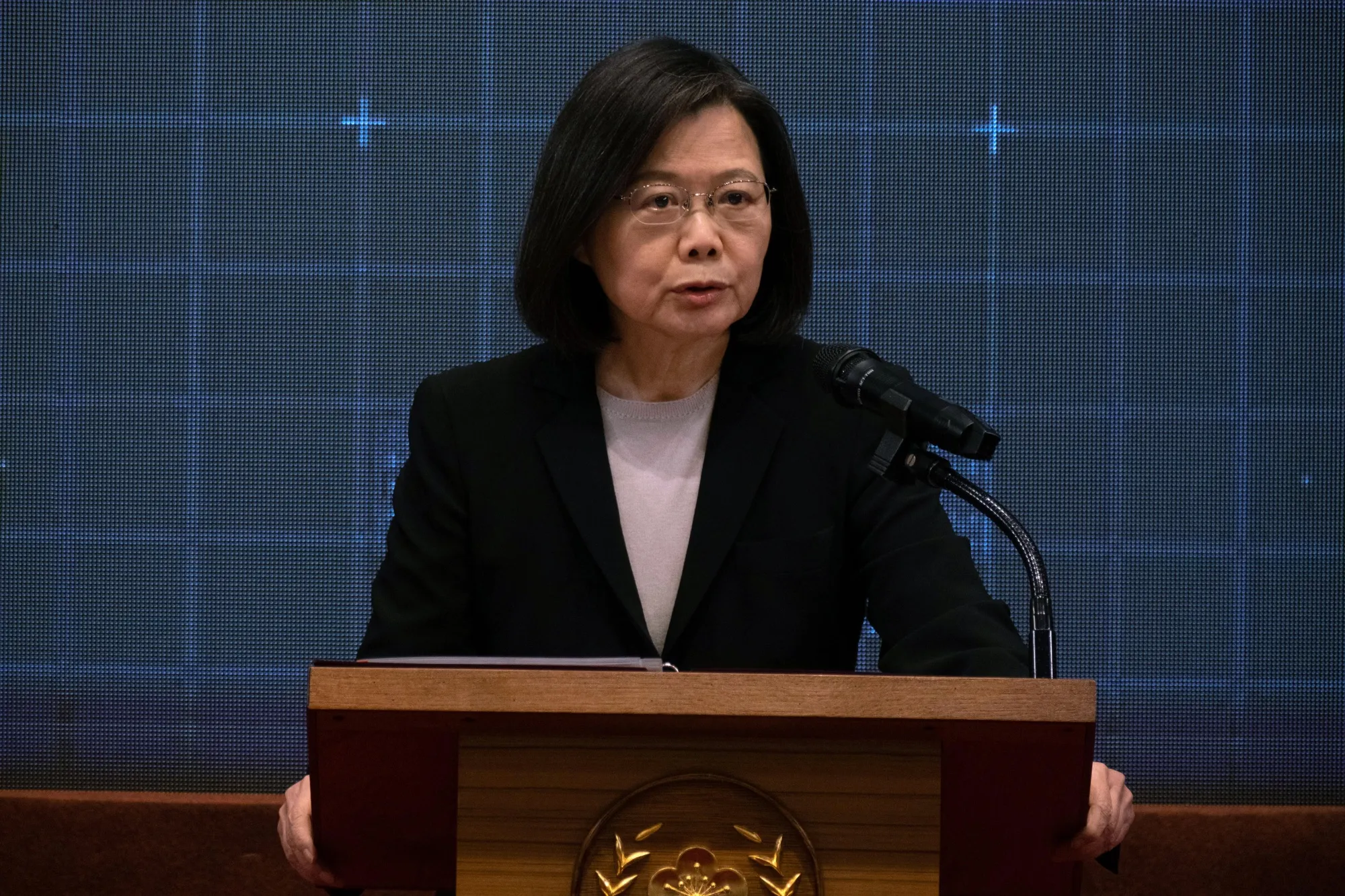 Taiwan's President Tsai Ing-wen during a news conference in Taipei, on Dec. 27.