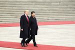 Donald Trump and&nbsp;Xi Jinping&nbsp;in Beijing in 2017.