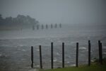 Storm surge begins to encroach ahead of Hurricane Ida in Louisiana, on Aug. 29.