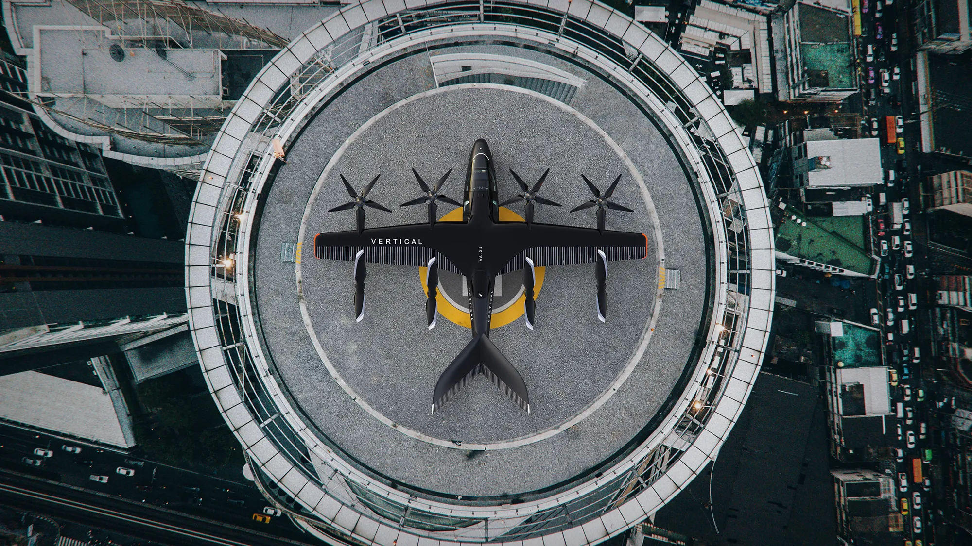A Vertical Aerospace VA-X4 eVTOL aircraft.
