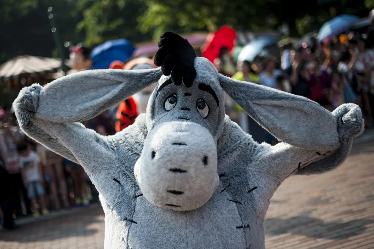 Eeyore, vainly trying to cheer up poor old British consumers.