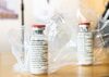 Vials of the drug Remdesivir lie during a press conference about the start of a study with the Ebola drug Remdesivir in particularly severely ill patients at the University Hospital Eppendorf (UKE) in Hamburg, northern Germany on April 8, 2020, amidst the new coronavirus COVID-19 pandemic. (Photo by Ulrich Perrey / POOL / AFP) (Photo by ULRICH PERREY/POOL/AFP via Getty Images)