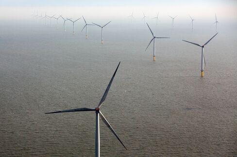 Aerial Views Of The London Array Offshore Windfarm