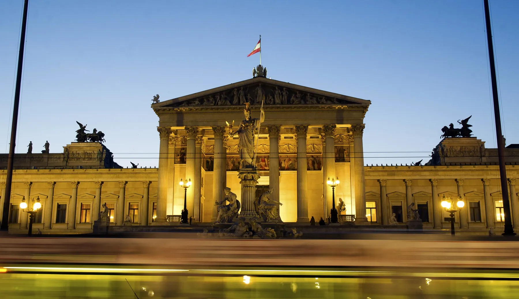 The Parliament building in Vienna.&nbsp;