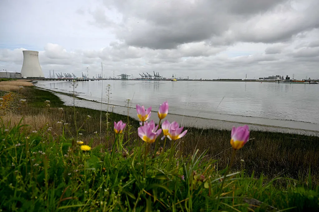 An entrance to the&nbsp;port of Antwerp, where shipping is largely halted following an oil spill at one of its docks, on April 10.
