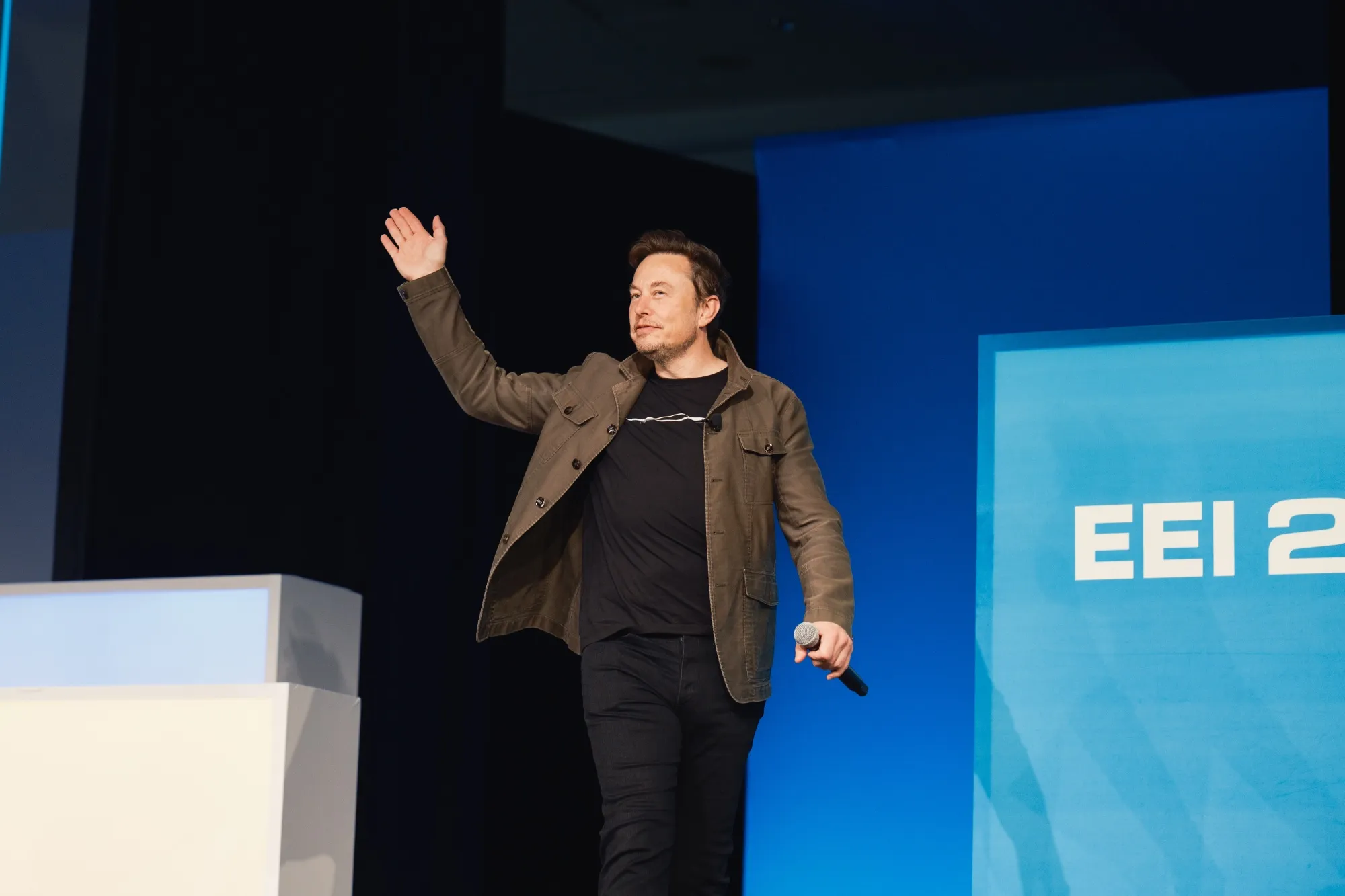 Tesla CEO Elon Musk at&nbsp;an Edison Electric Institute event Tuesday in Austin.