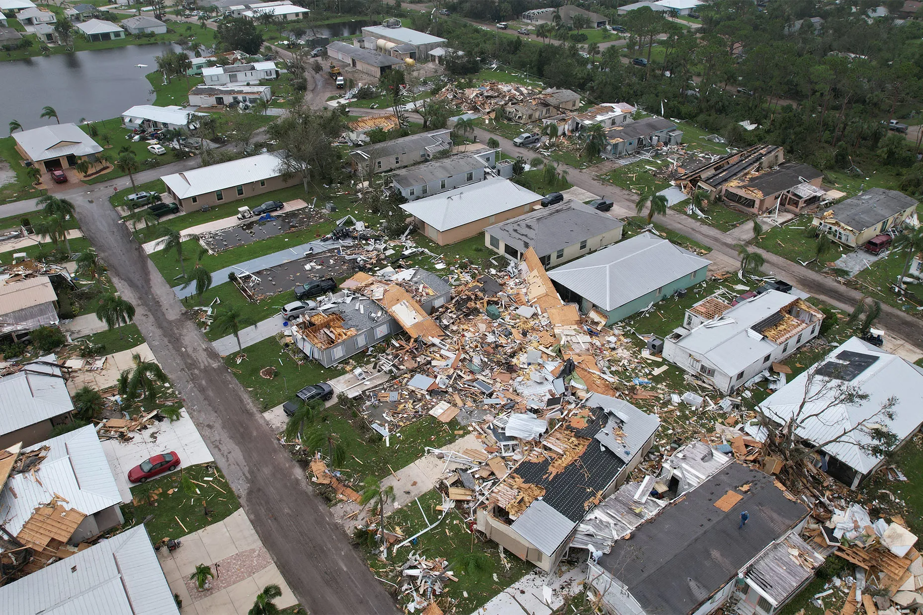 Hurricane Milton Caused Destructive Tornadoes in Fort Pierce, Florida