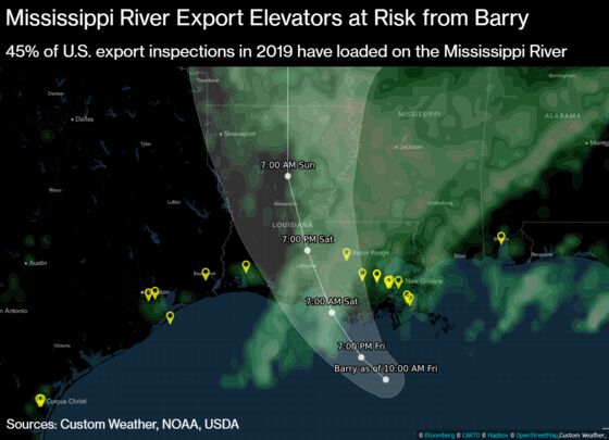 Barry Threatens Farming From Cotton to Sugar in Rain Washout