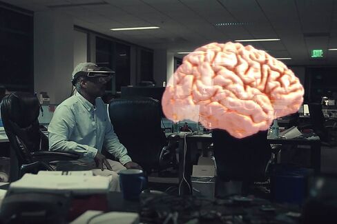 An interactive model of the brain as seen through the Meta 2 headset. Source: Meta