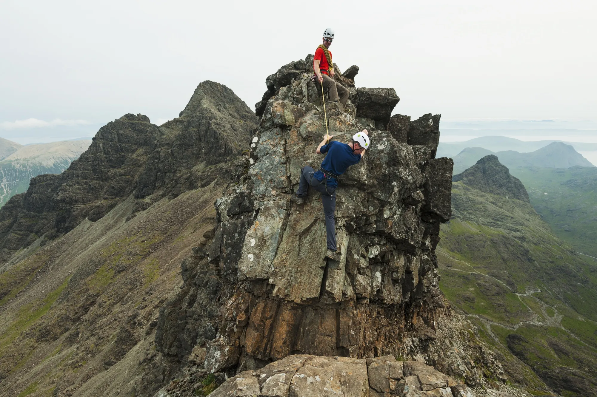 It’s not just who goes first, it’s how. Above:&nbsp;Ridge below Bruach Na Frithe,&nbsp;Isle of Skye, Scotland.