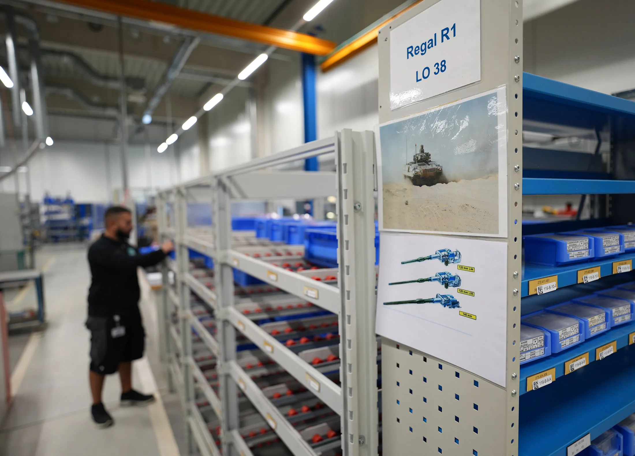 Components for Puma infantry fighting vehicles at a Vincorion site.
