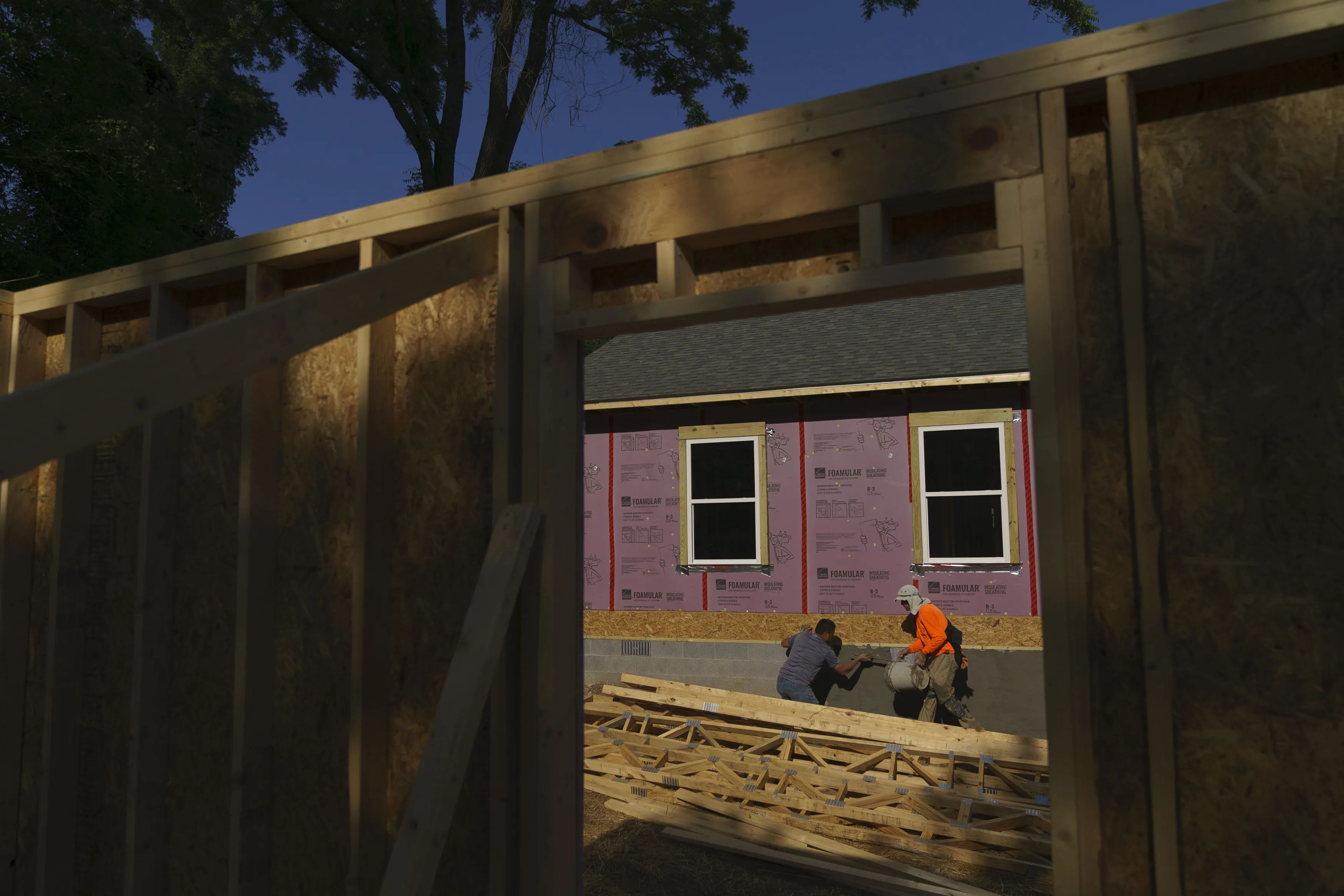 A Habitat for Humanity construction site in Atlanta&nbsp;on May 26, 2020.