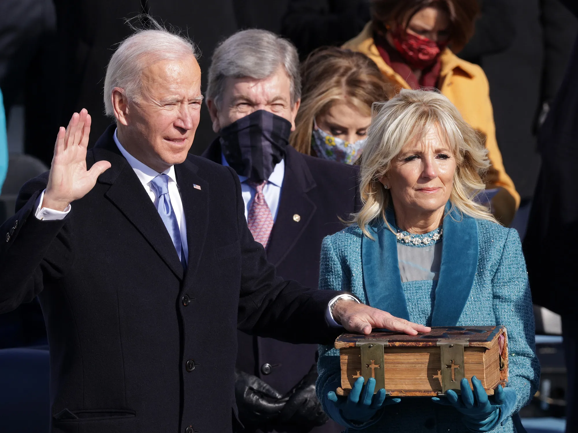 Joe Biden is sworn in as U.S. President during his inauguration at the U.S. Capitol in Washington, D.C., on Jan. 20, 2021.