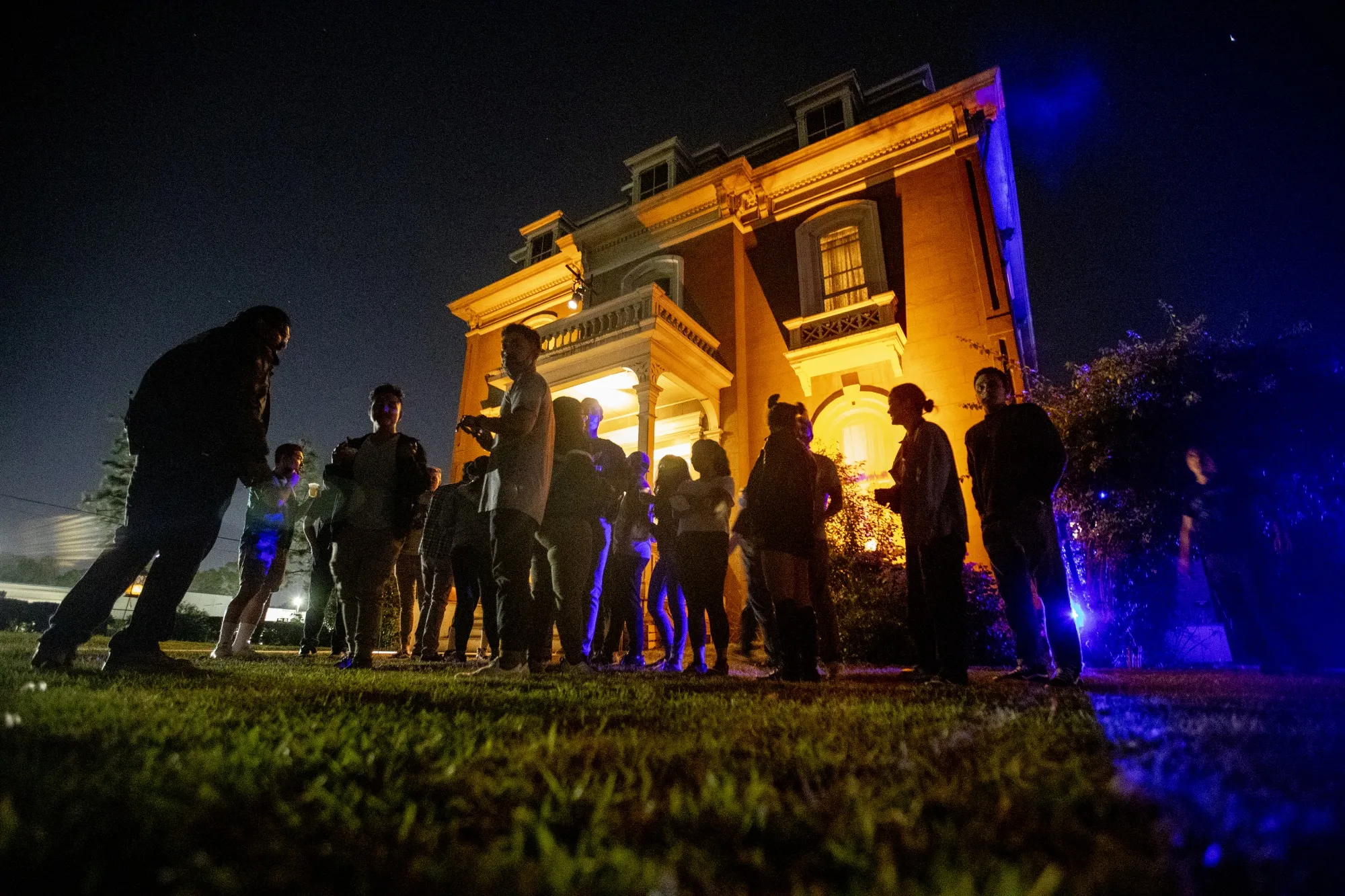 The Phillips Mansion in Pomona, California, welcomes visitors on Sunday, Oct. 10, 2021. Historic properties often turn to ghostly events and tours to provide much-needed preservation revenue.&nbsp;