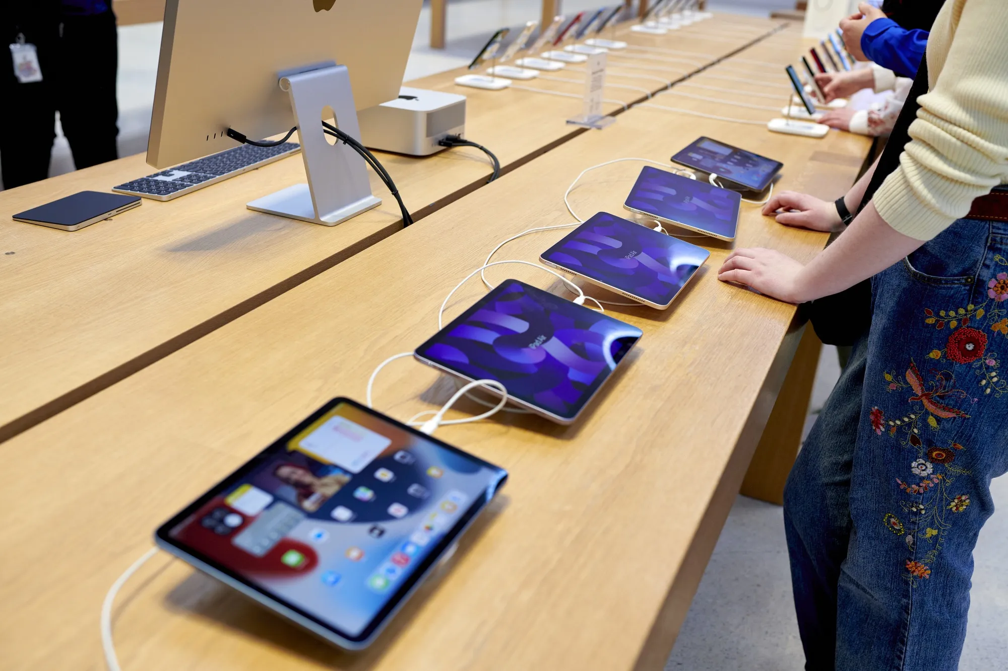 Apple iPads.