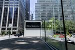 Signage is displayed outside the Blackstone Group Inc. headquarters in New York, U.S., on Saturday, July 13, 2019. The Blackstone Group Inc. is scheduled to release earnings figures on July 18. Photographer: Mark Abramson/Bloomberg