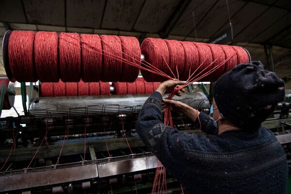 A textiles factory in Santiago.