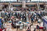 A TSA security check at Denver international airport on July 19, 2016.
