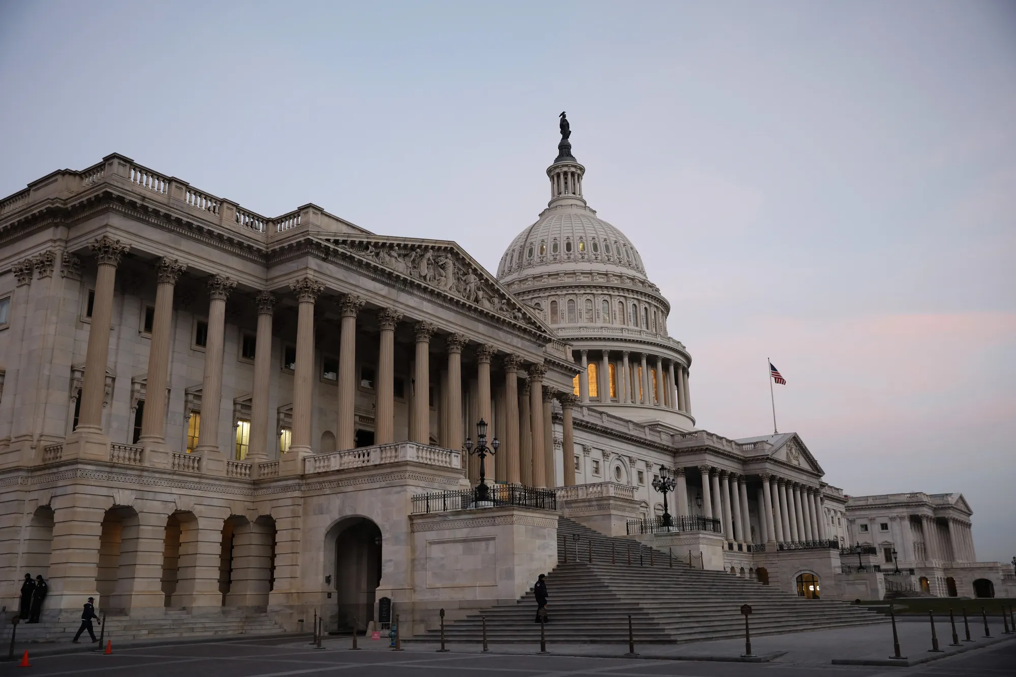 The U.S. Capitol As Congress Averts A Government Shutdown