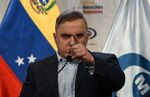 Tarek William Saab speaks during a press conference related to the recent corruption scandal in Caracas on March 25.