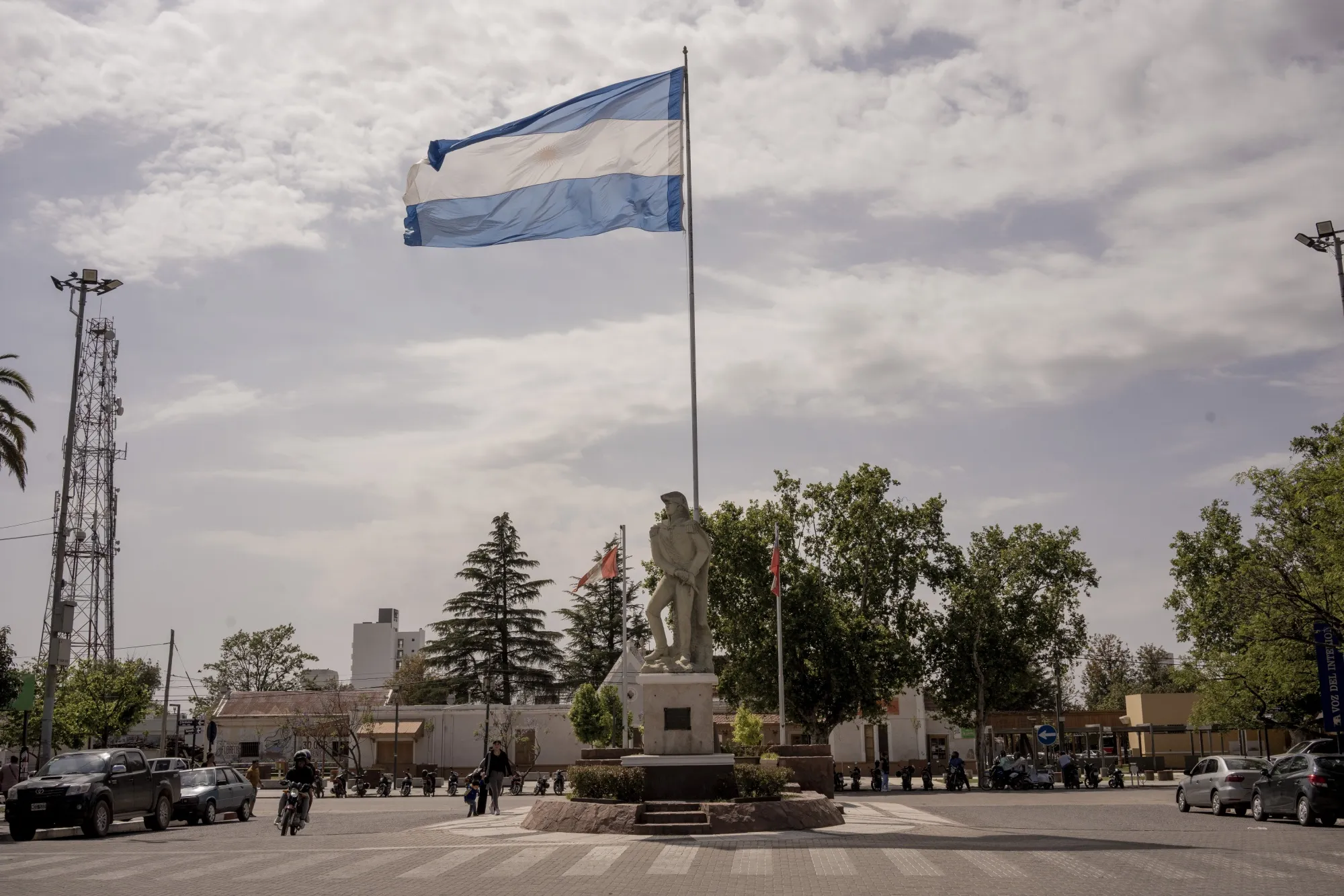 The Argentine flag in Jesus Maria, Cordoba province