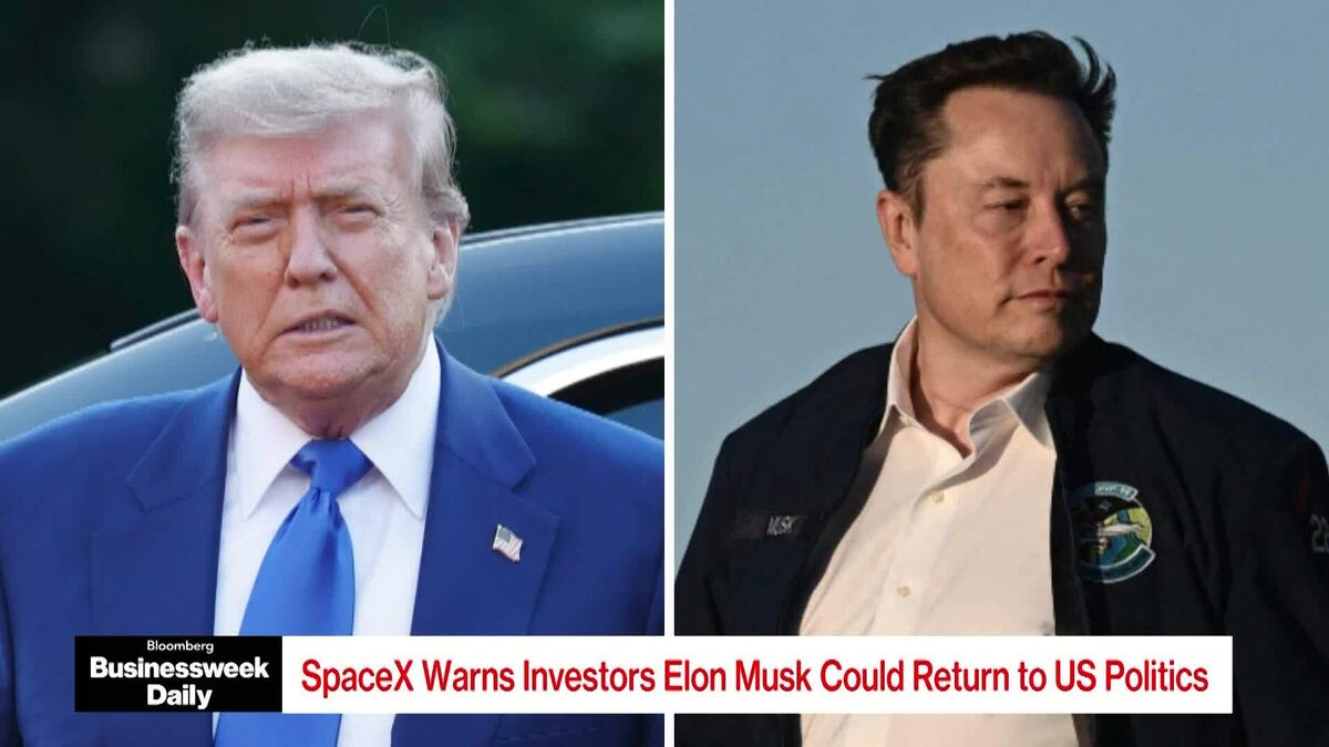 🚨 ⚫️BREAKING: "SpaceX avverte gli investitori: Elon Musk potrebbe tornare in politica"