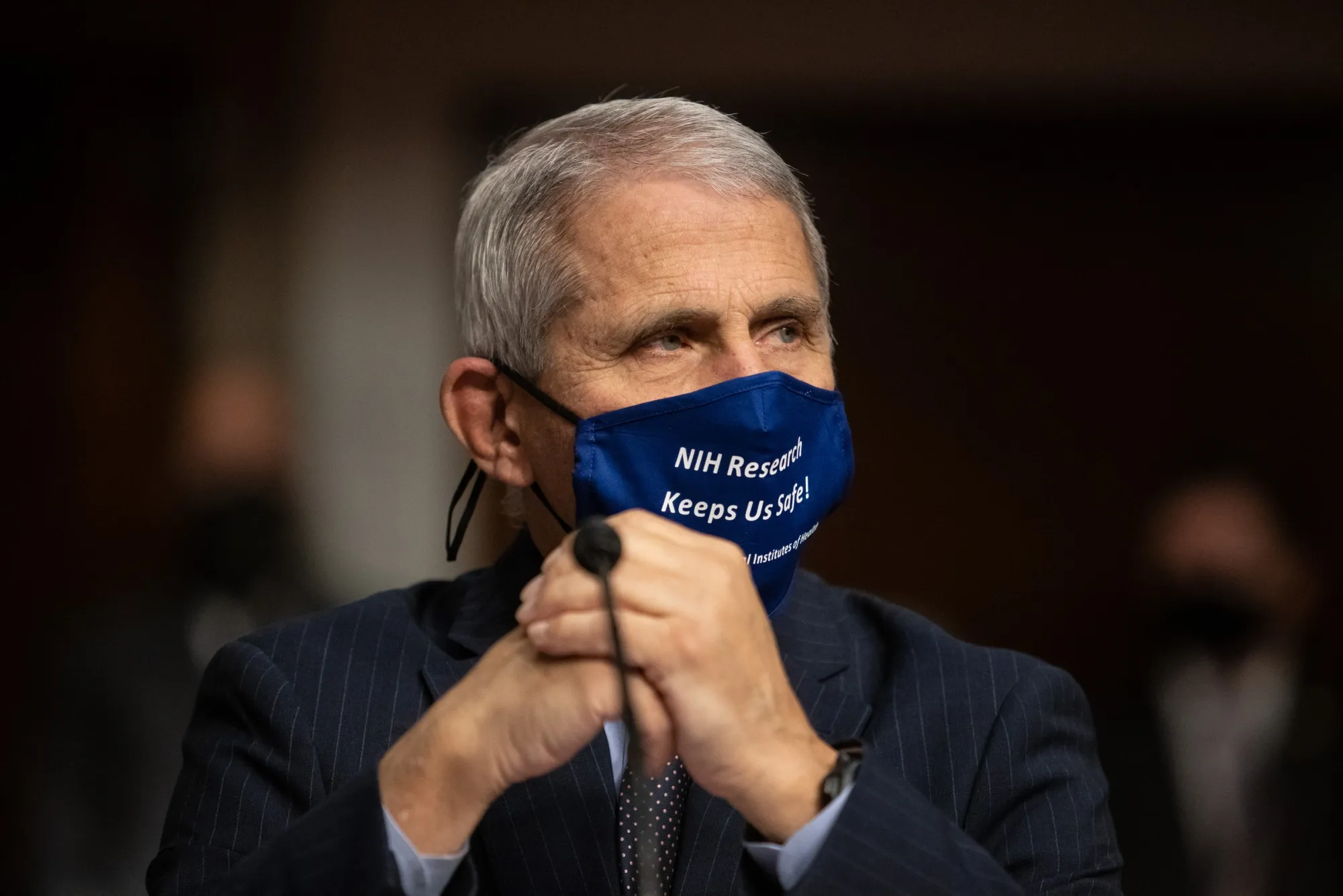 “We can’t have this very inconsistent wearing, where you see some states that absolutely refuse to wear a mask,” Fauci said.