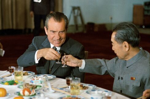 President Richard Nixon and Premier Zhou Enlai