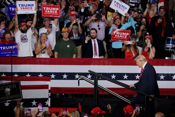 Donald Trump Campaigns In North Carolina