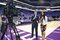 Jonathan Yardley and color commentator Julianne Viani (both real) give pregame analysis to VR viewers.